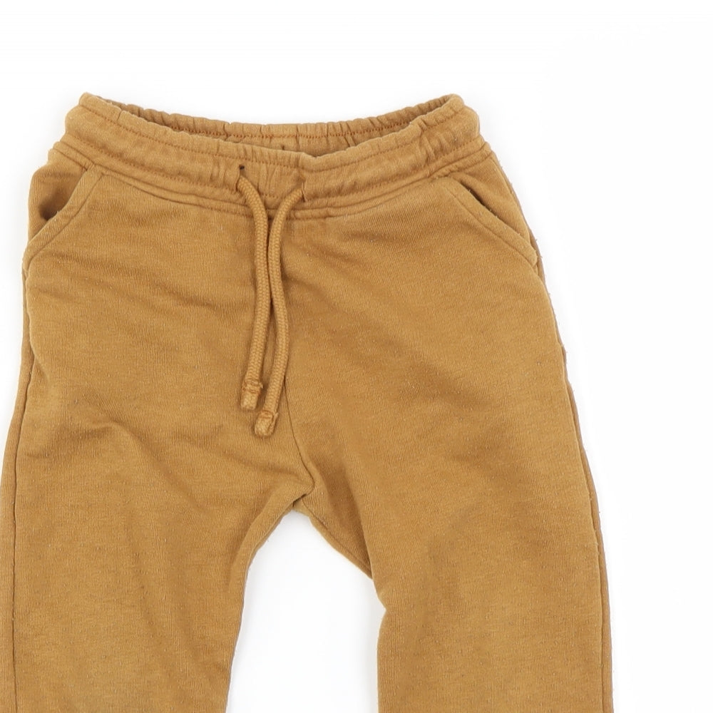 Preworn Boys Brown   Jogger Trousers Size 2-3 Years