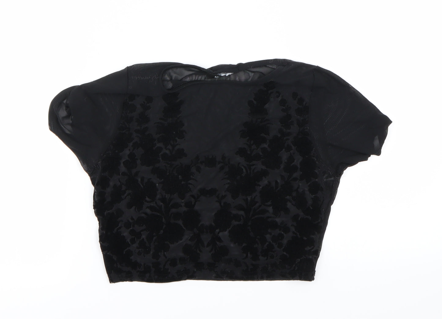 Misguided Womens Black   Basic T-Shirt Size 6