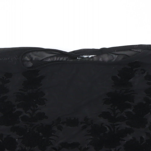 Misguided Womens Black   Basic T-Shirt Size 6