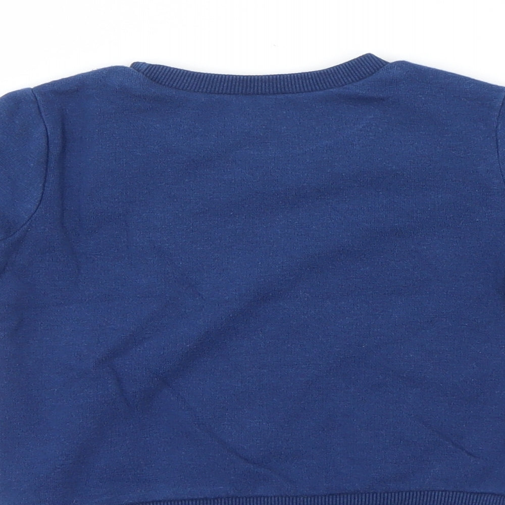 Preworn Boys Blue   Pullover Jumper Size 9-12 Months