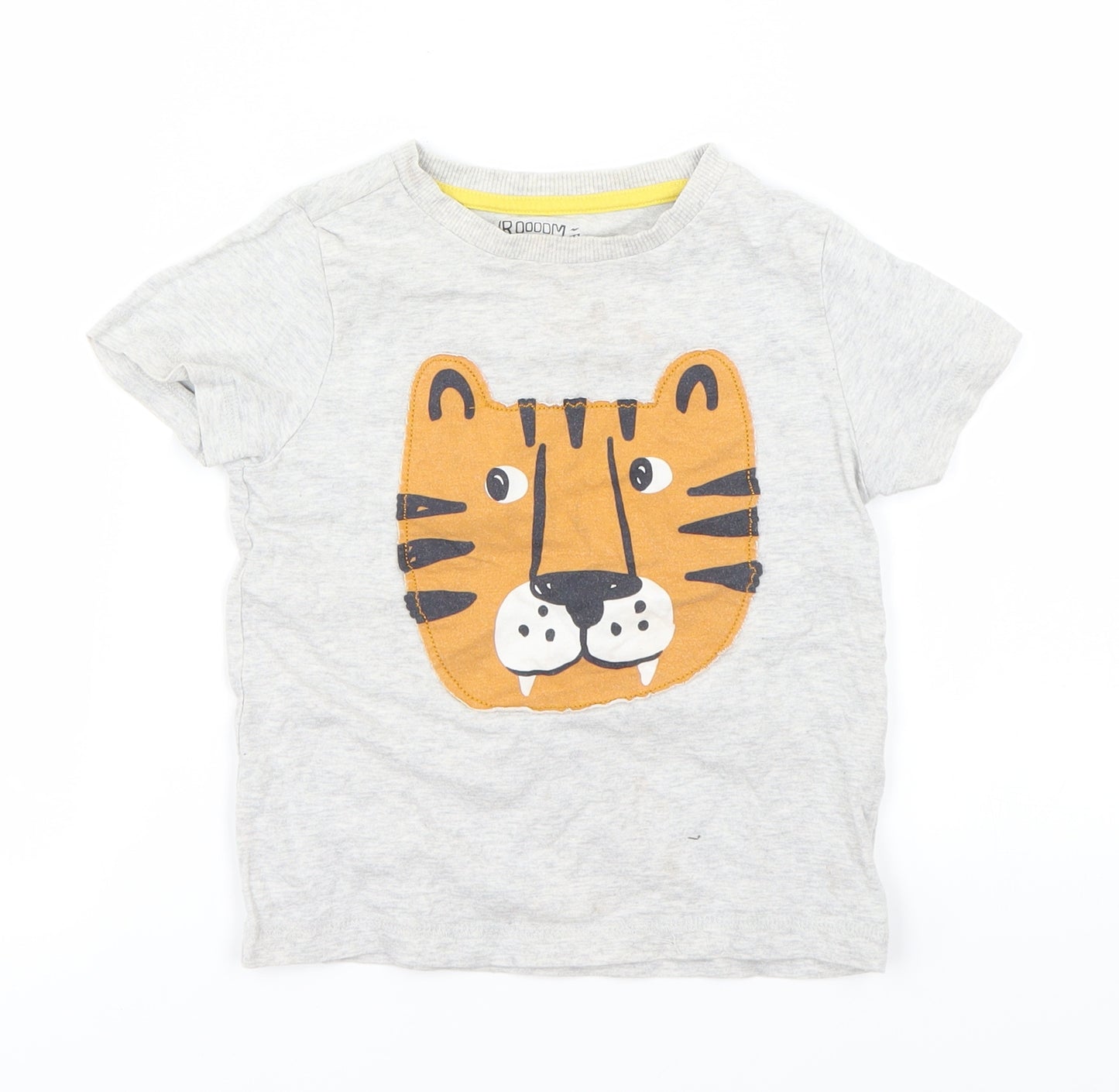 F&F Boys Grey   Basic T-Shirt Size 3-4 Years