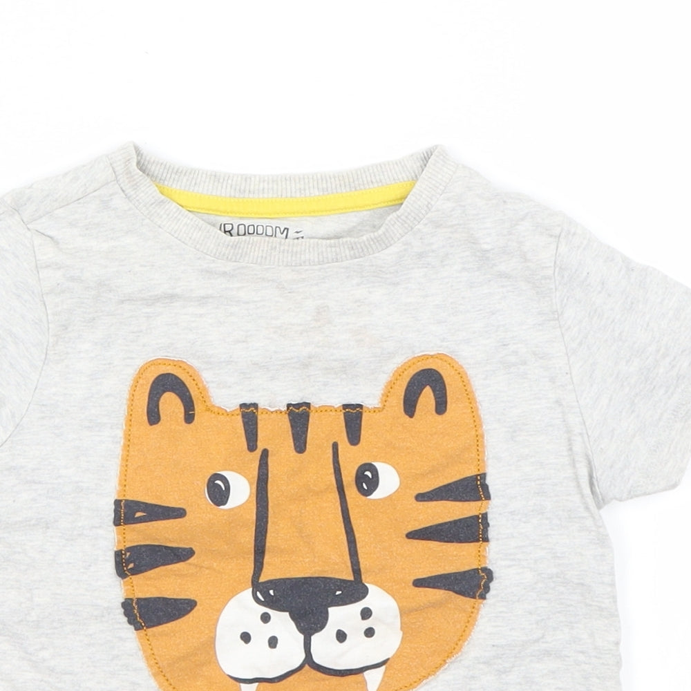 F&F Boys Grey   Basic T-Shirt Size 3-4 Years