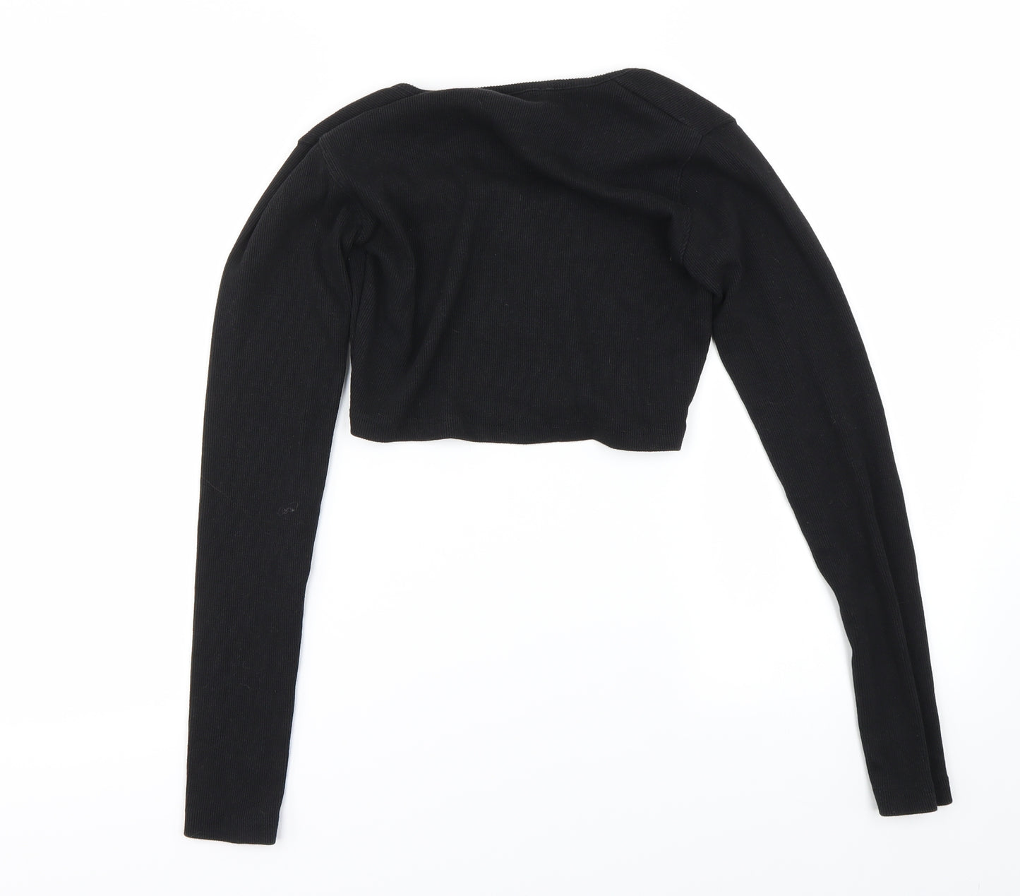 Missy Empire  Womens Black   Cropped T-Shirt Size 10