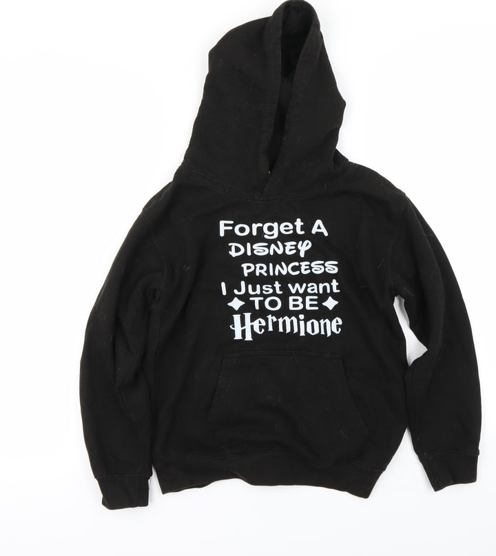 AWD Boys Black Pullover Hoodie Size 9-10 Years