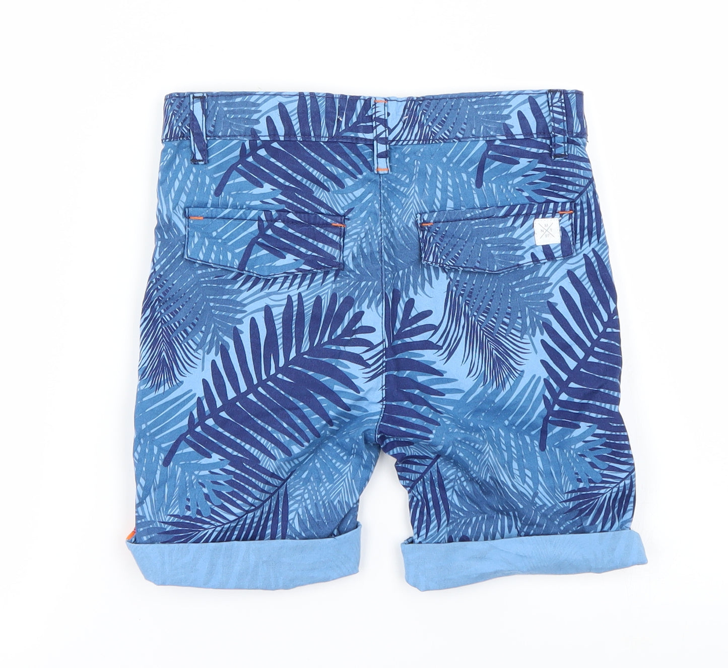 Minoti Boys Blue Floral  Chino Shorts Size 7 Years