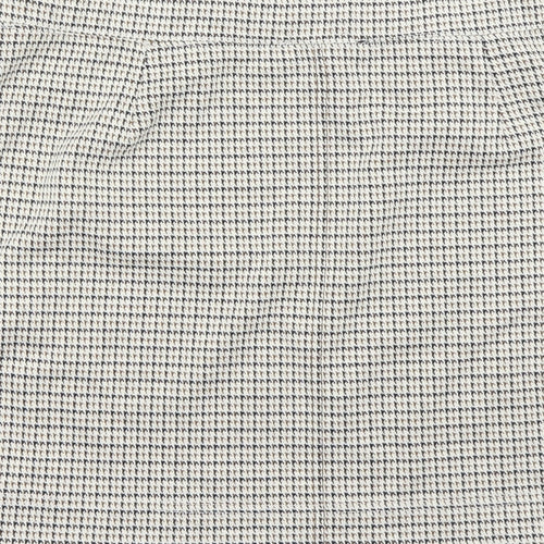 NEXT Womens Beige Check  A-Line Skirt Size 14