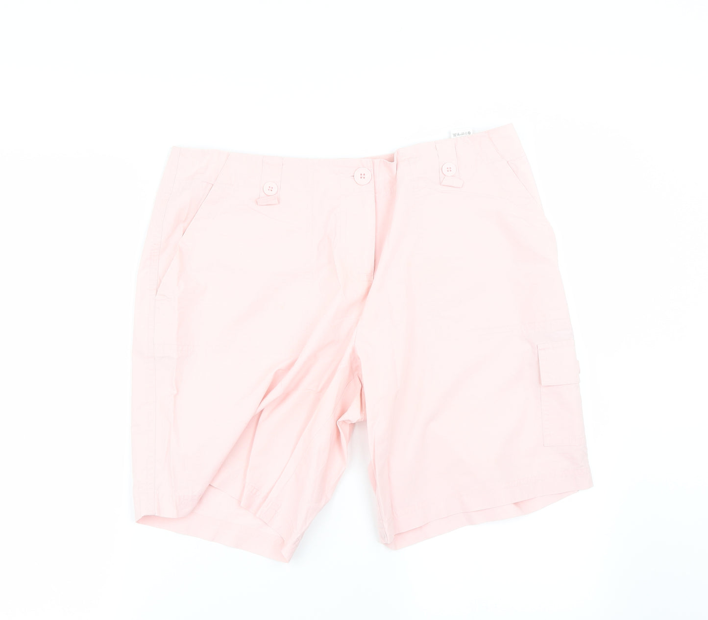 Marks and Spencer Womens Pink   Chino Shorts Size 16