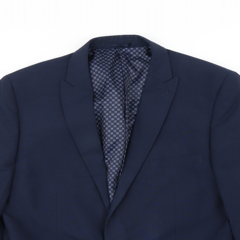 Preworn Mens Blue   Jacket Blazer Size 42