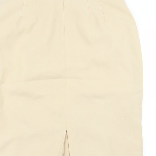Preworn Womens Yellow   A-Line Skirt Size 32 in