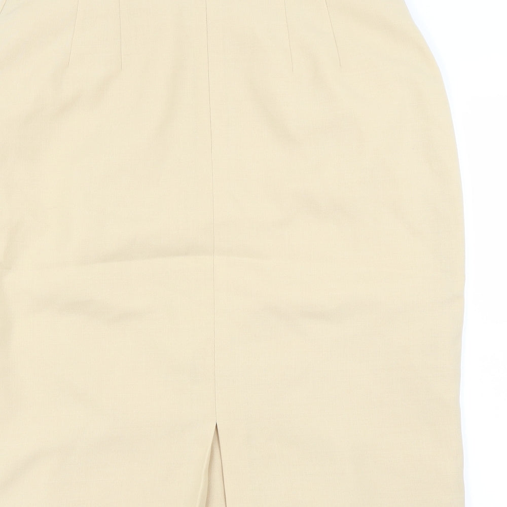 Preworn Womens Yellow   A-Line Skirt Size 32 in