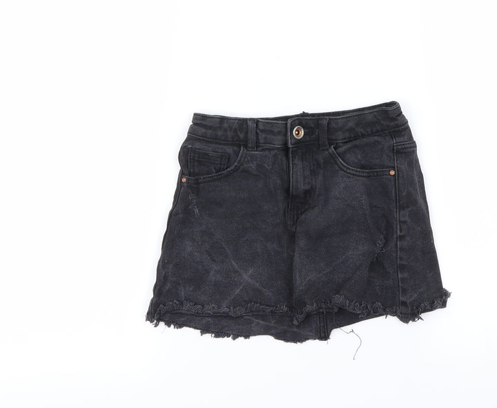 Zara Womens Black A-Line Skirt Size 6