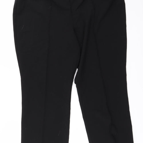 BM Womens Black   Trousers  Size 18 L21 in
