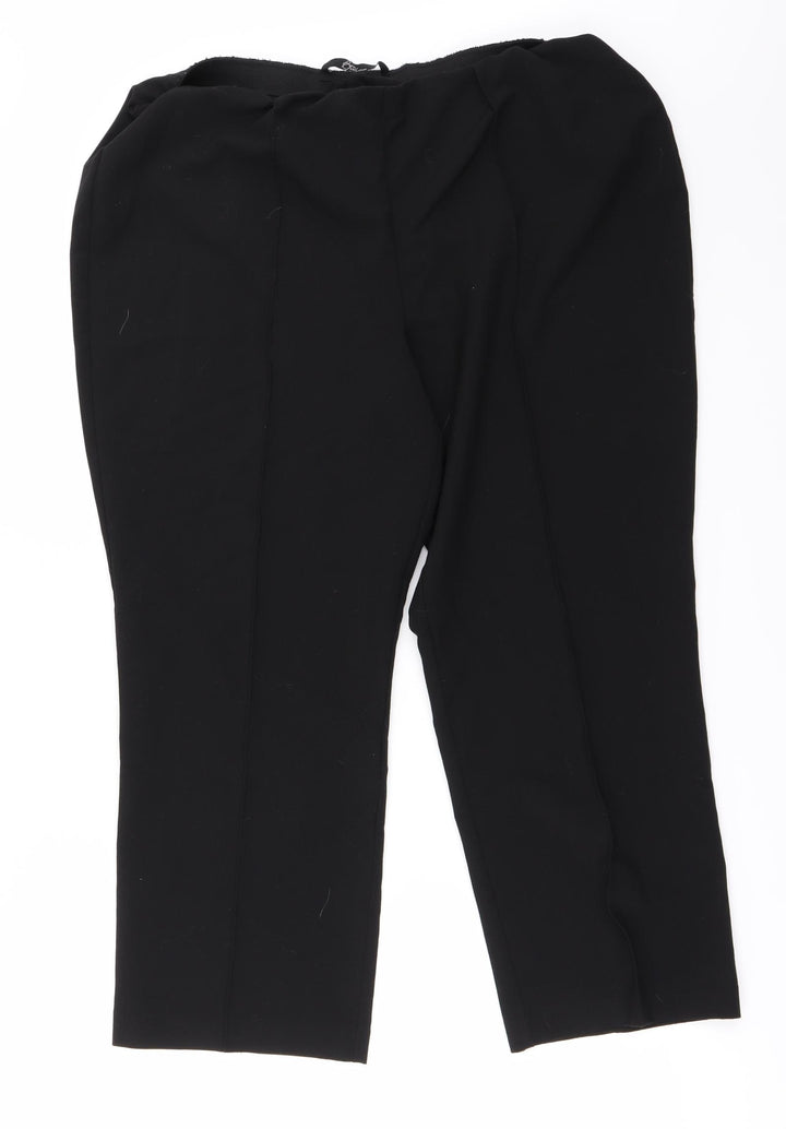 BM Womens Black   Trousers  Size 18 L21 in