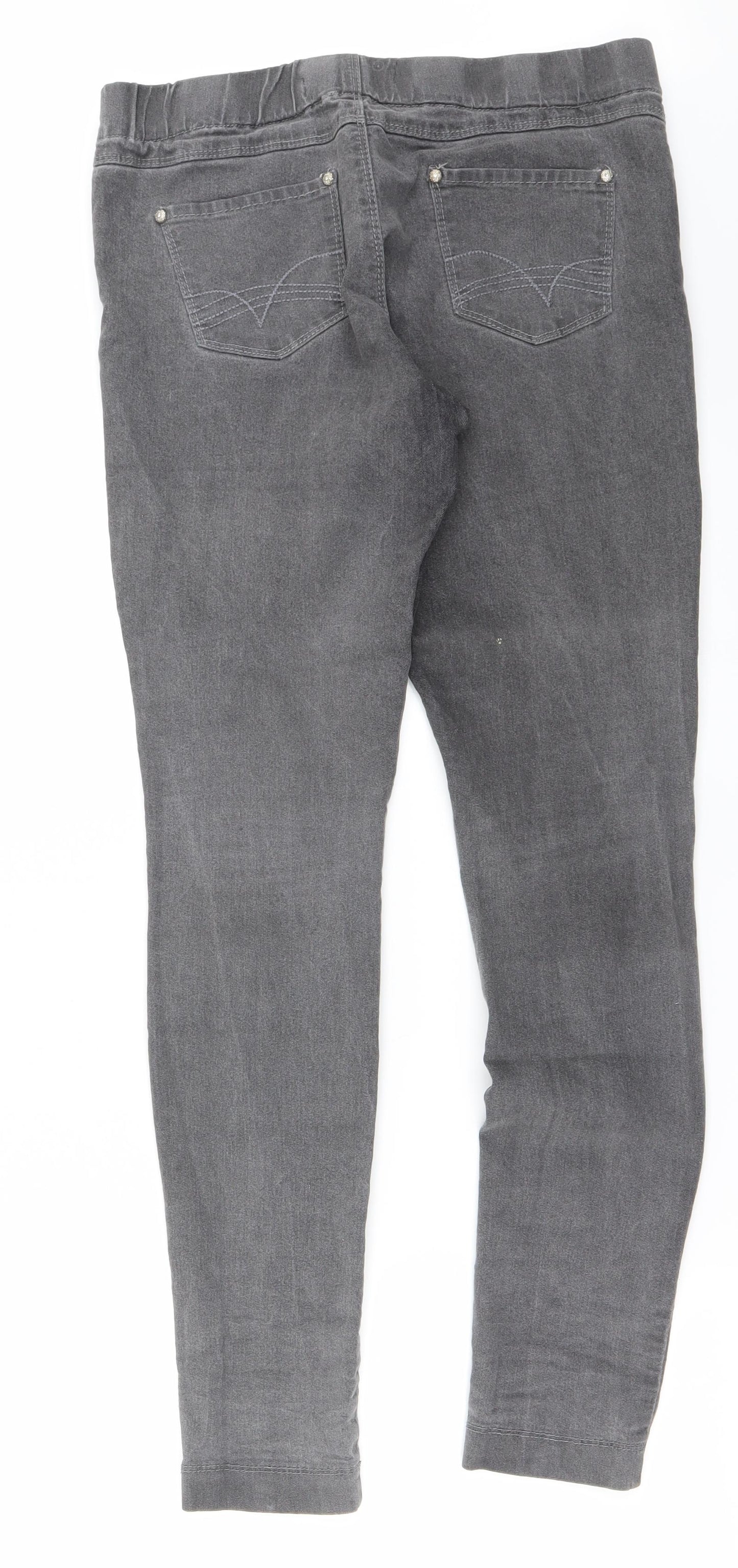 Preworn Womens Grey   Trousers  Size 12 L27 in