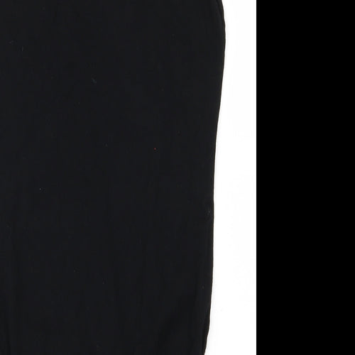 Boohoo Womens Black  Jersey Basic T-Shirt Size 10  - Body Suit