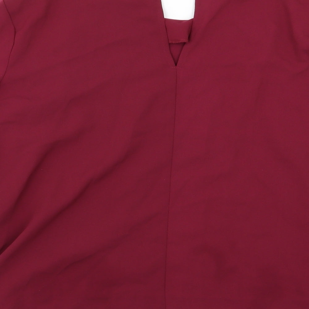 Warehouse Womens Purple  Chiffon Basic Blouse Size 12