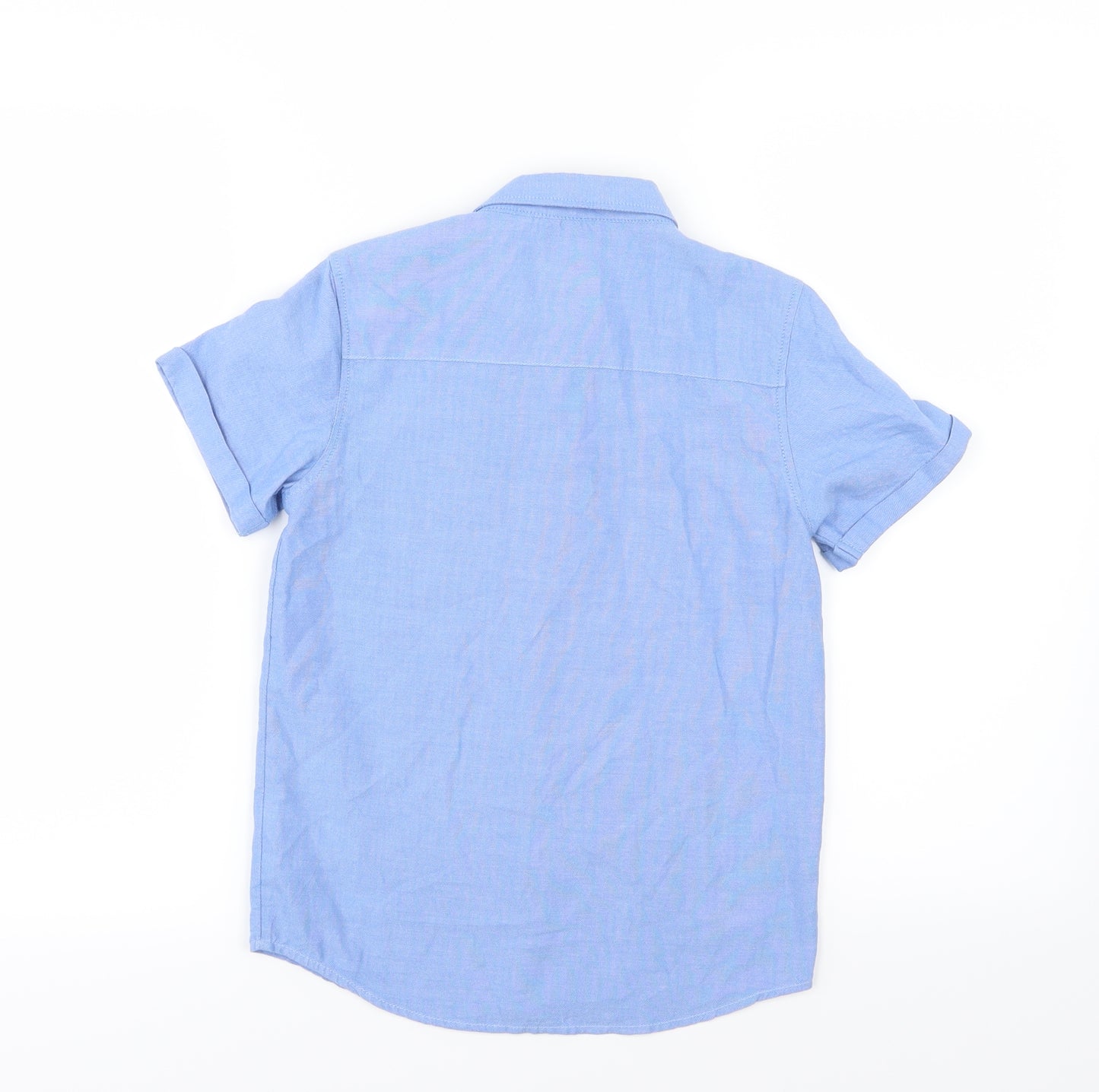 Primark Boys Blue  Woven Basic Button-Up Size 9-10 Years