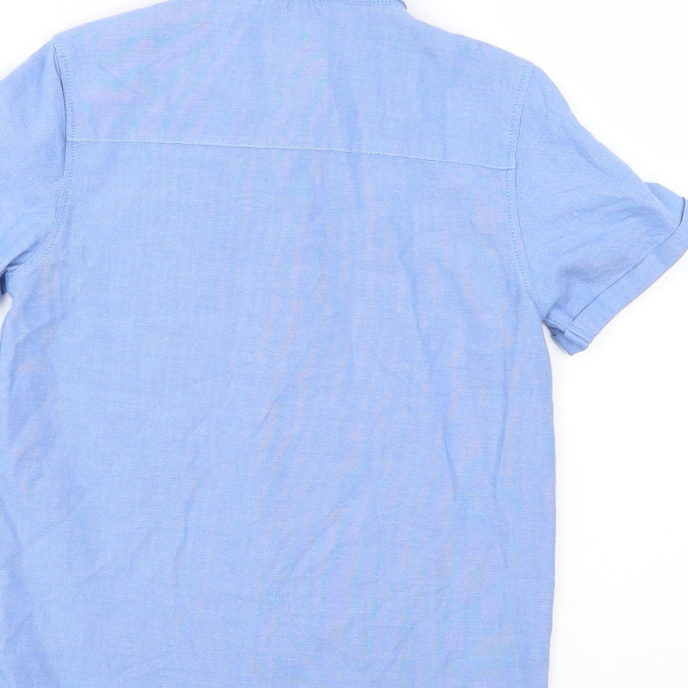 Primark Boys Blue  Woven Basic Button-Up Size 9-10 Years