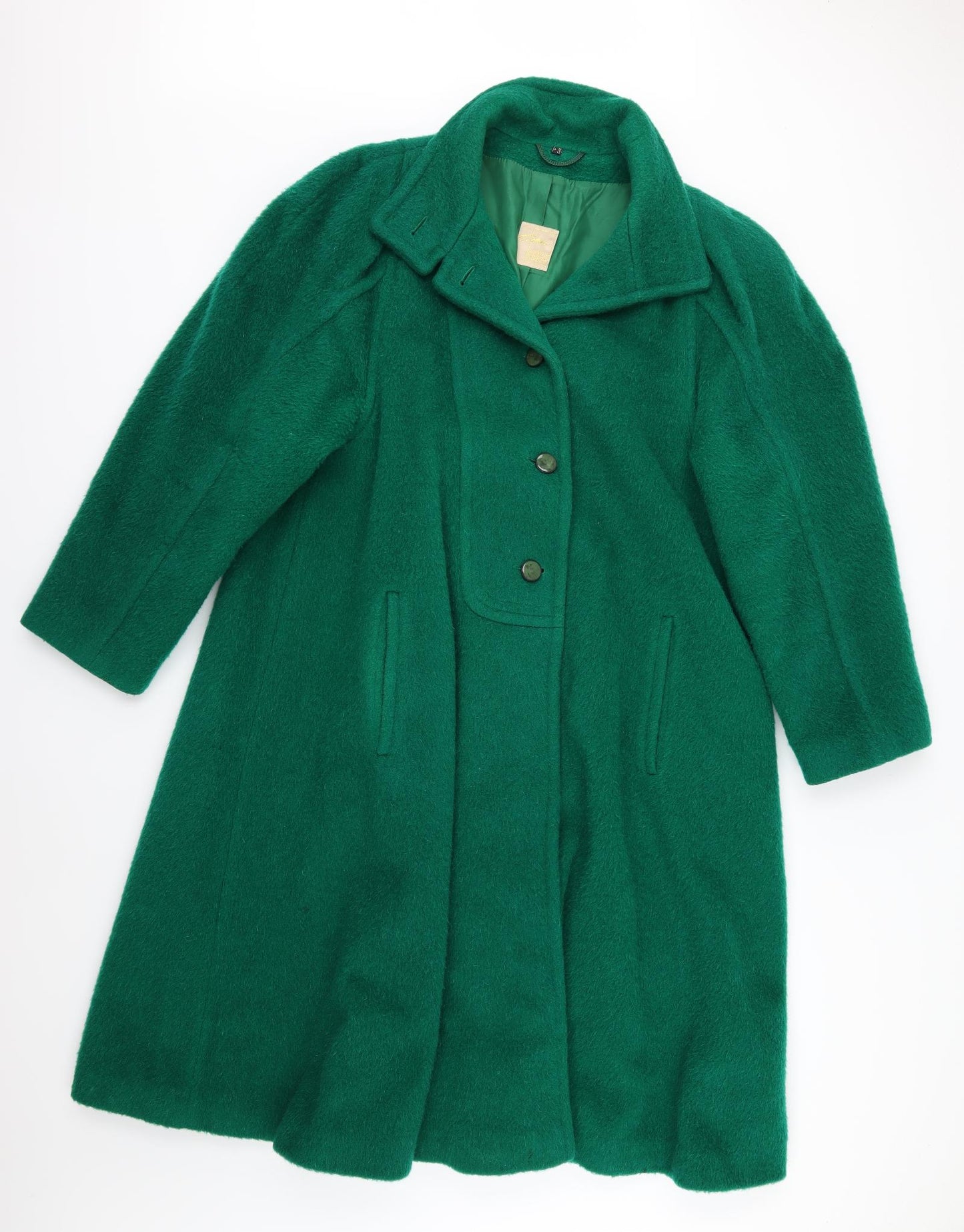 Wolfgang Kaiser Womens Green   Overcoat Coat Size 10