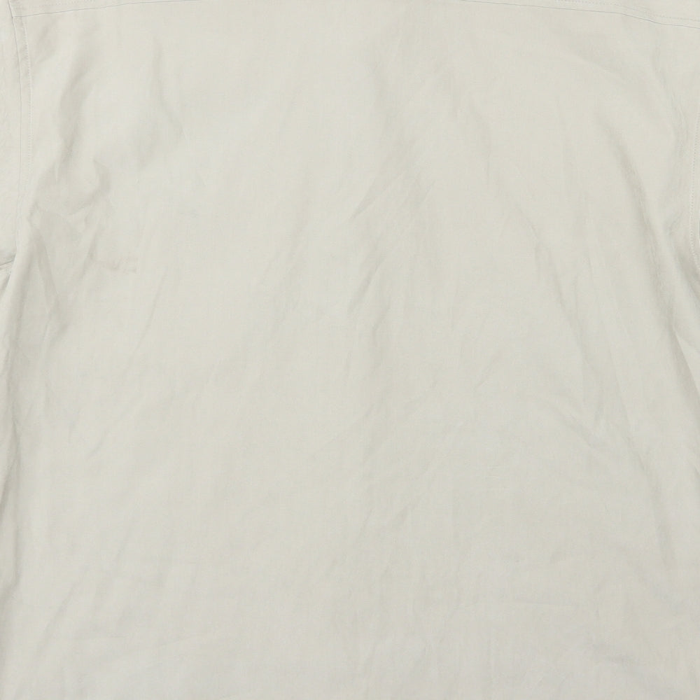 NEXT Mens Beige    Button-Up Size M