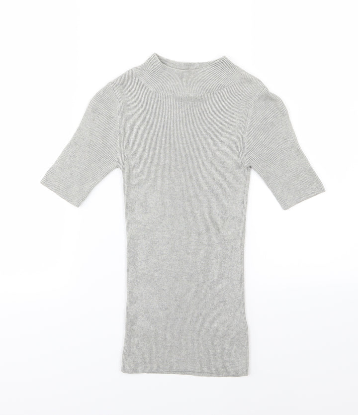 Dorothy Perkins Womens Grey  Knit Pullover Jumper Size 6