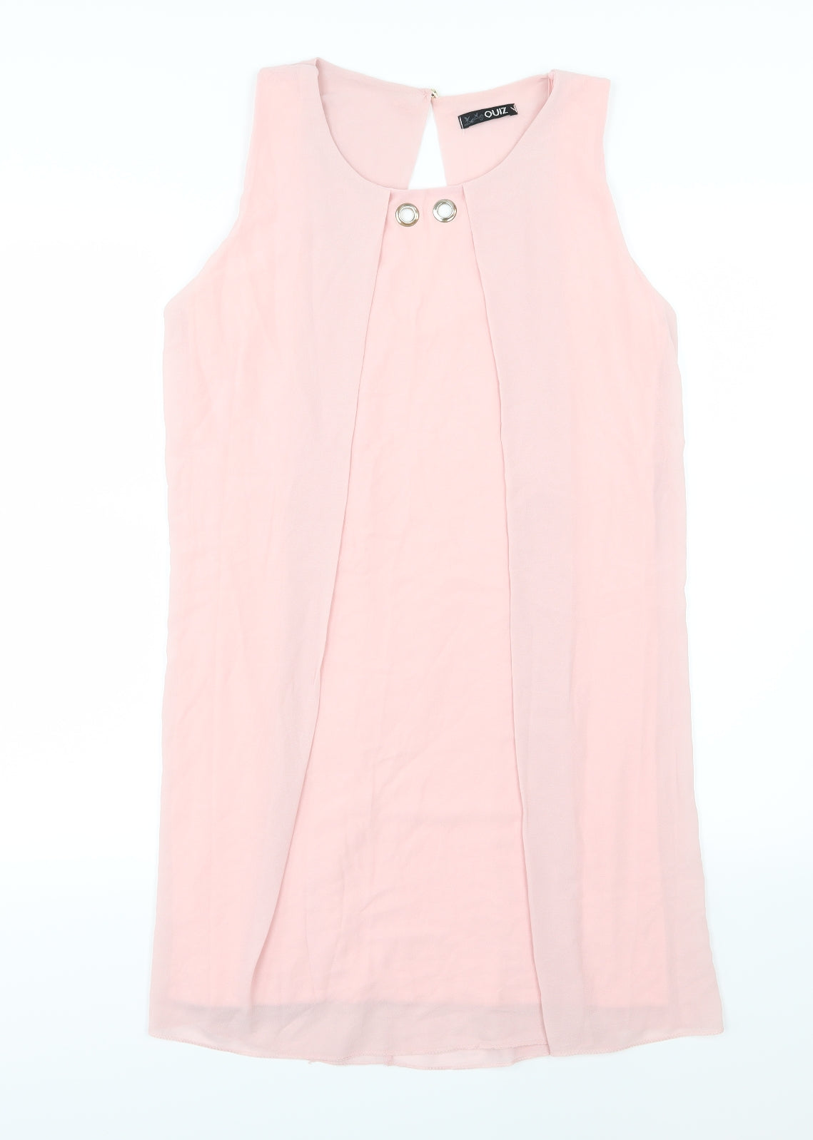Quiz Womens Pink  Chiffon Slip Dress  Size L