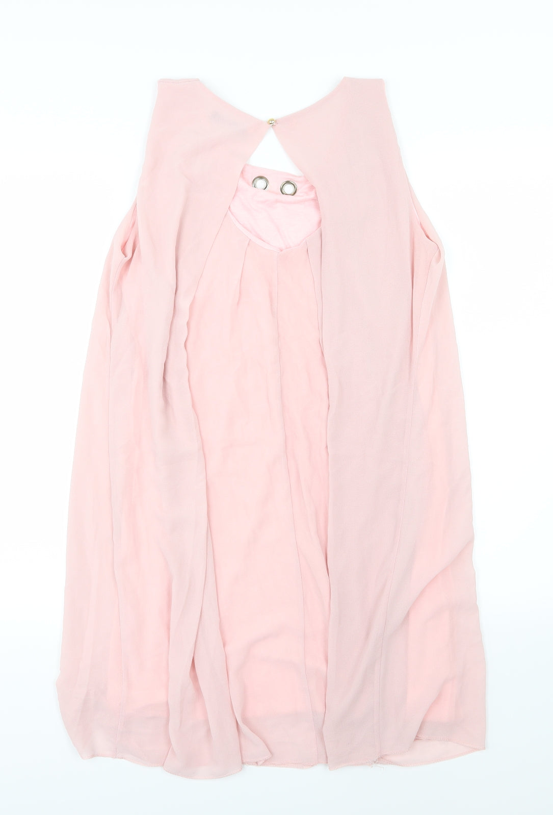 Quiz Womens Pink  Chiffon Slip Dress  Size L