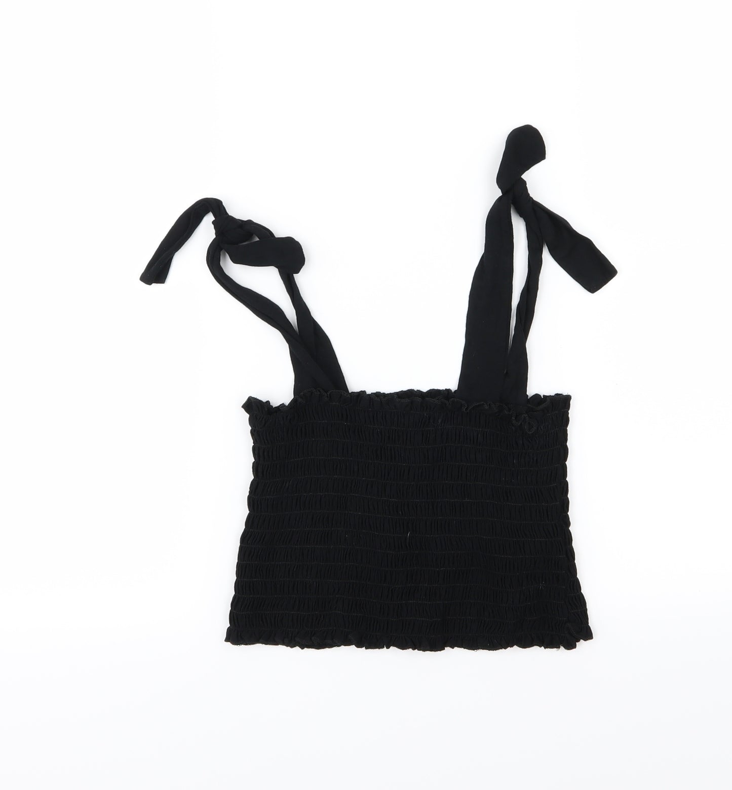 Boohoo Womens Black   Cropped T-Shirt Size 8