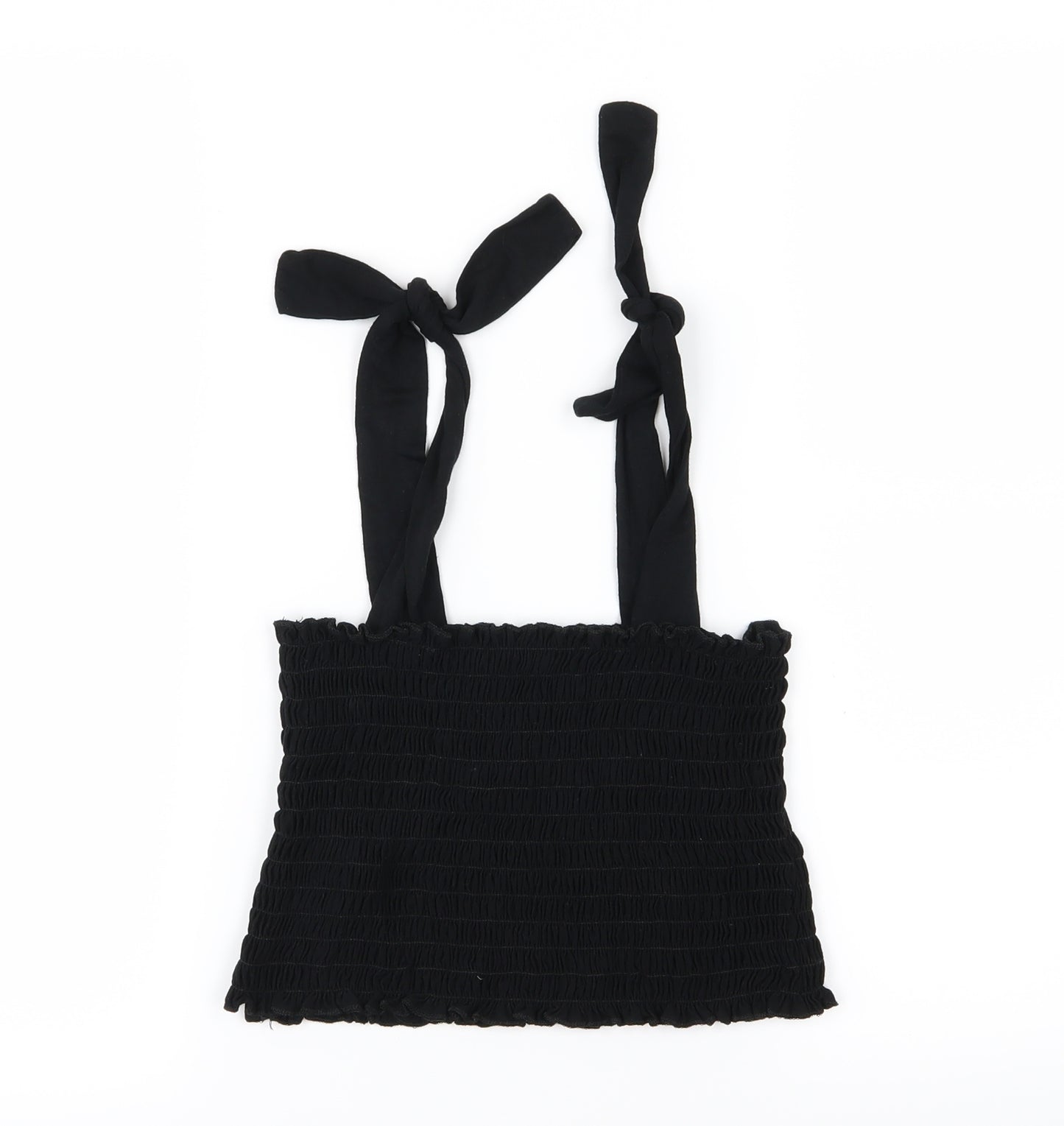 Boohoo Womens Black   Cropped T-Shirt Size 8