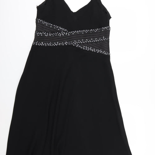 NEXT Womens Black  Chiffon A-Line  Size 16