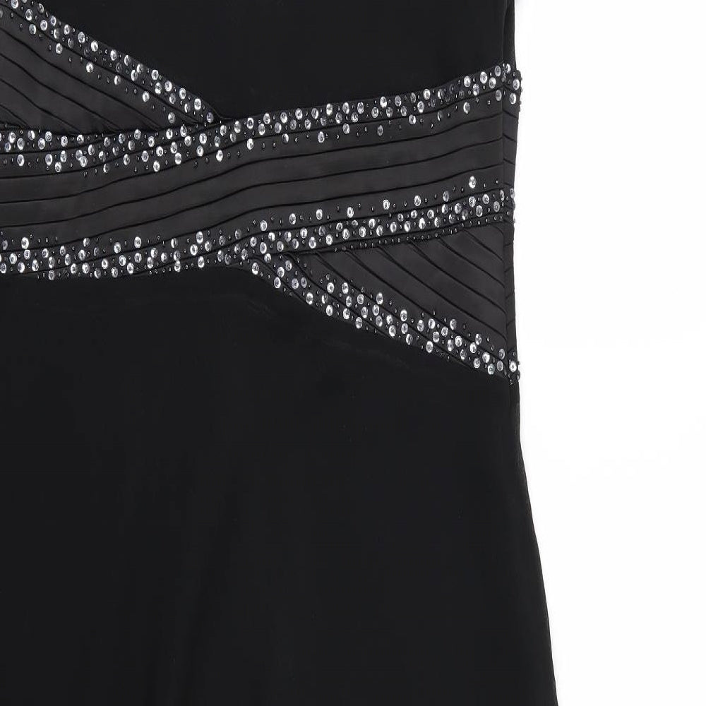 NEXT Womens Black  Chiffon A-Line  Size 16