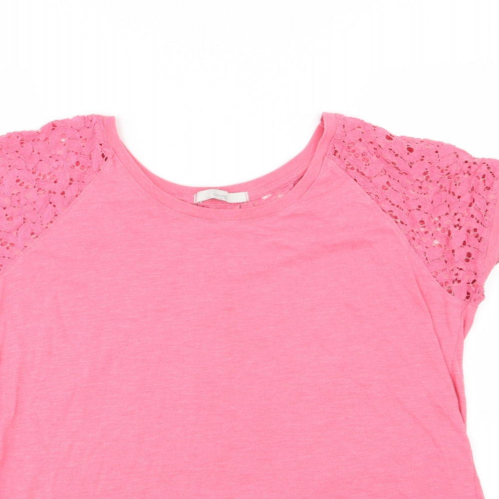 George Womens Pink  Jersey Basic T-Shirt Size 20