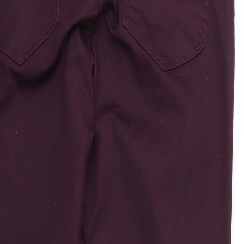 Dorothy Perkins Womens Purple  Denim Skinny Jeans Size 16 L27 in