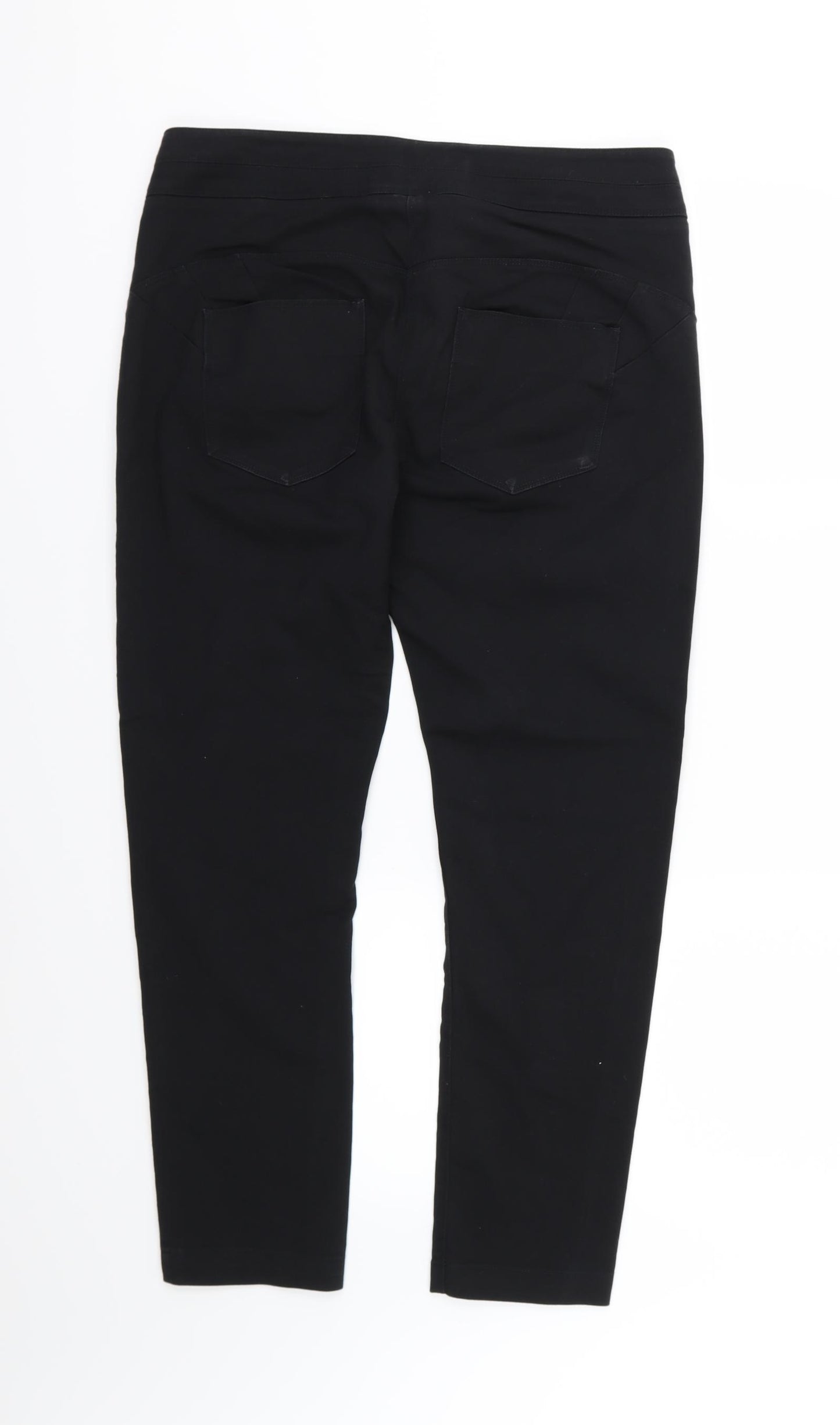 NEXT Womens Black  Denim Skinny Jeans Size 16 L27 in