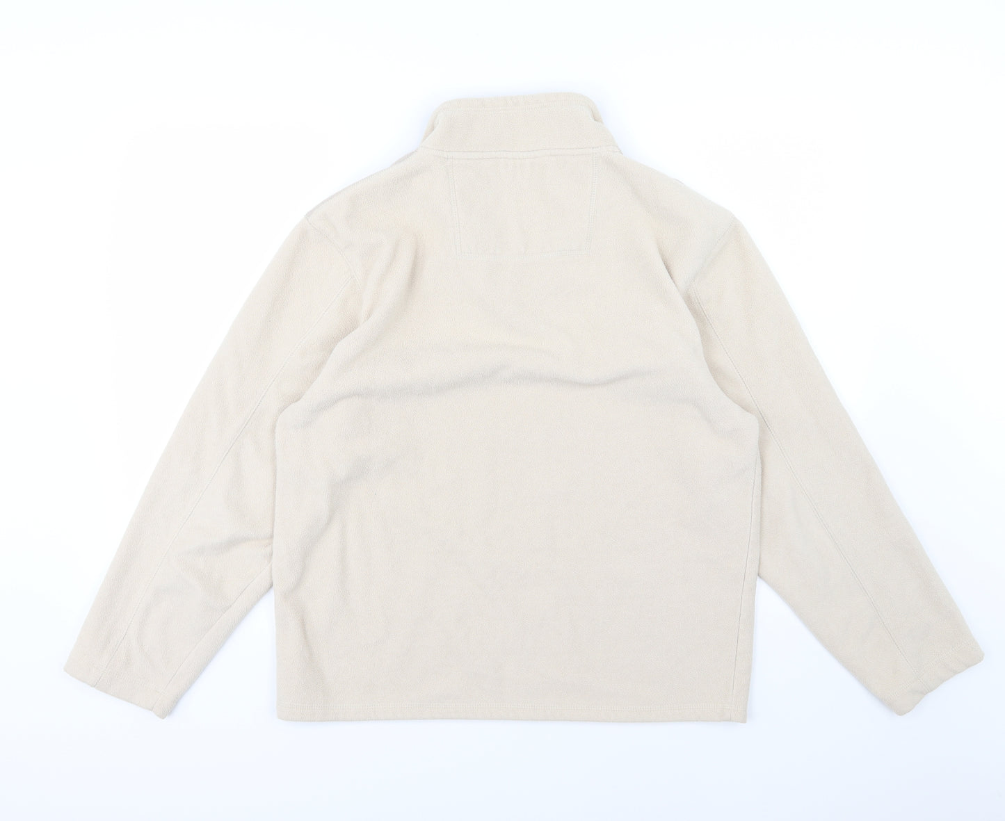 Cedar Wood State Mens Beige  Fleece Jacket  Size M