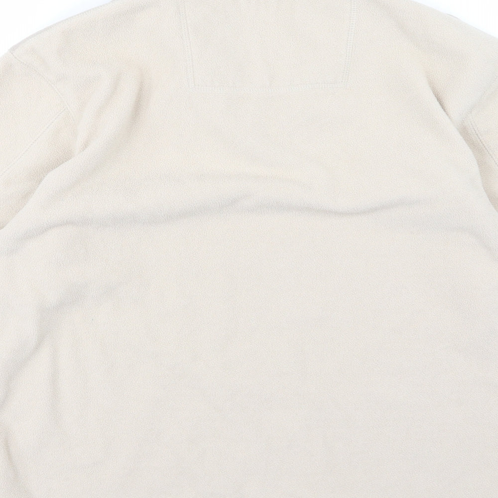 Cedar Wood State Mens Beige  Fleece Jacket  Size M