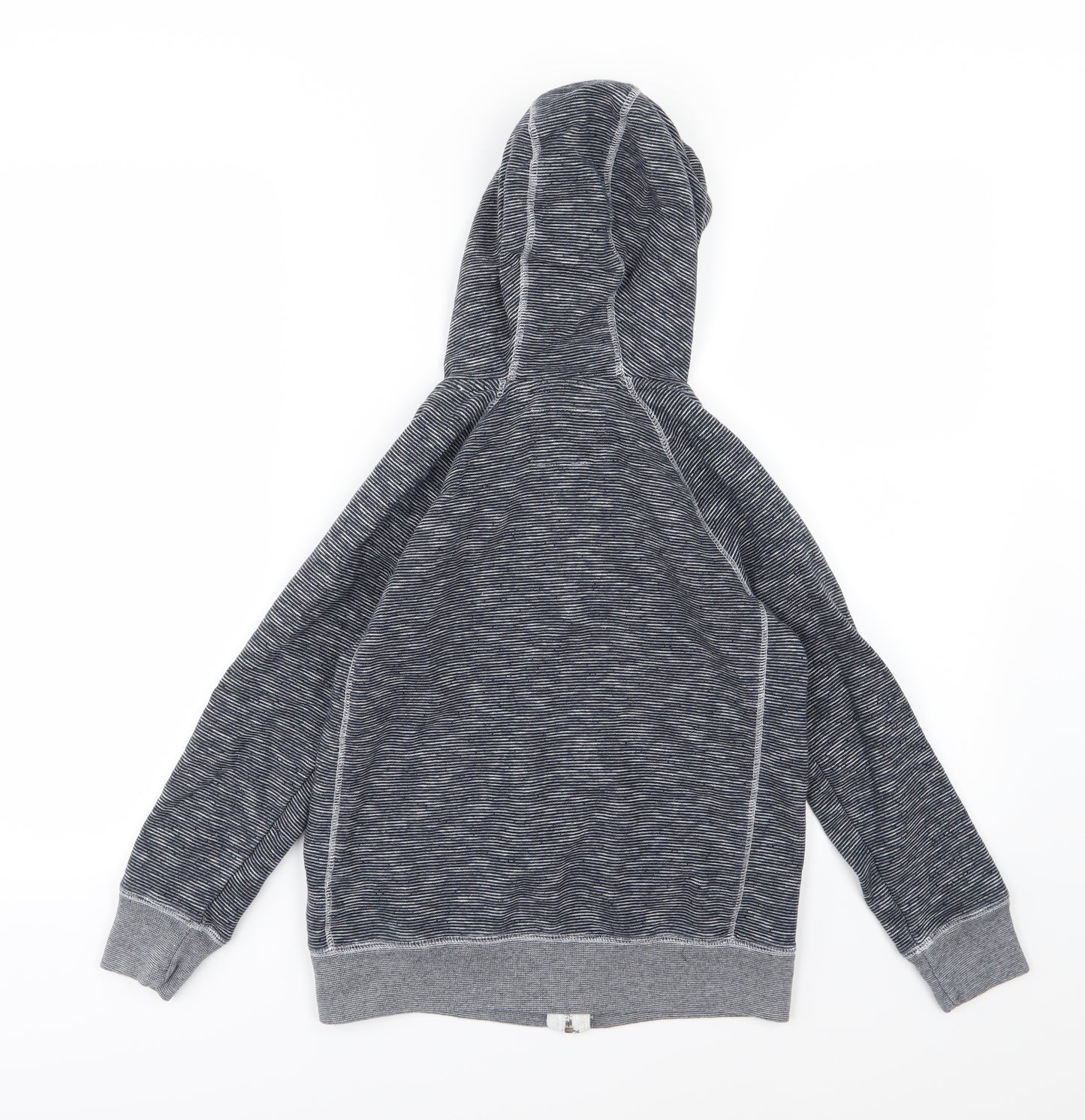 NEXT Boys Blue Striped Jersey Full Zip Hoodie Size 9 Years