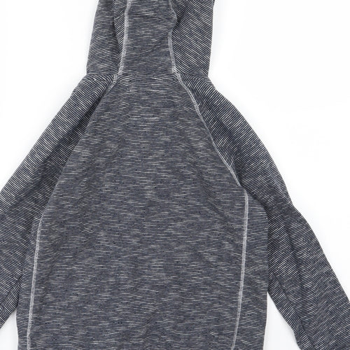 NEXT Boys Blue Striped Jersey Full Zip Hoodie Size 9 Years