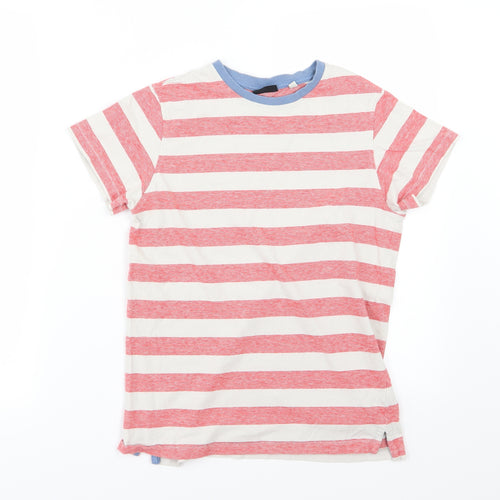 NEXT Boys Red Striped Jersey Basic T-Shirt Size 12 Years