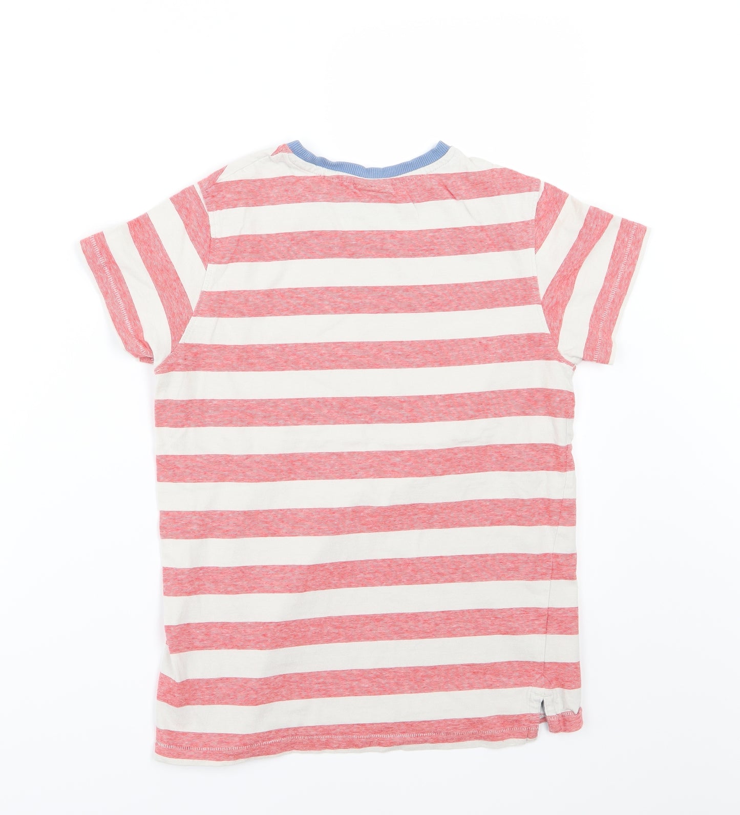 NEXT Boys Red Striped Jersey Basic T-Shirt Size 12 Years