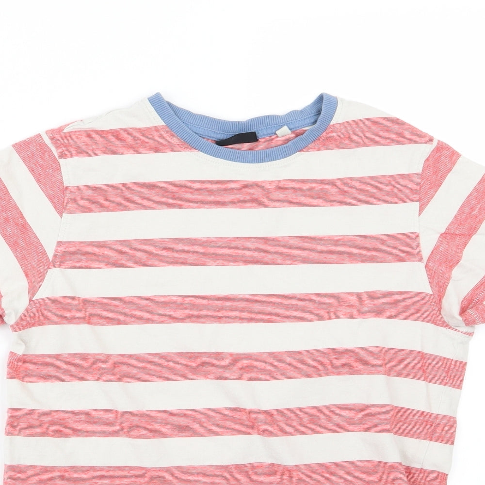 NEXT Boys Red Striped Jersey Basic T-Shirt Size 12 Years