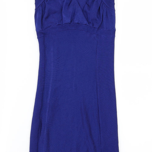 H&M Womens Blue  Knit Jumper Dress  Size XS