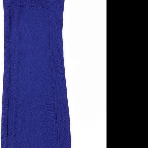 H&M Womens Blue  Knit Jumper Dress  Size XS