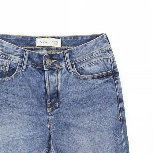 George Mens Blue  Denim Chino Shorts Size 30