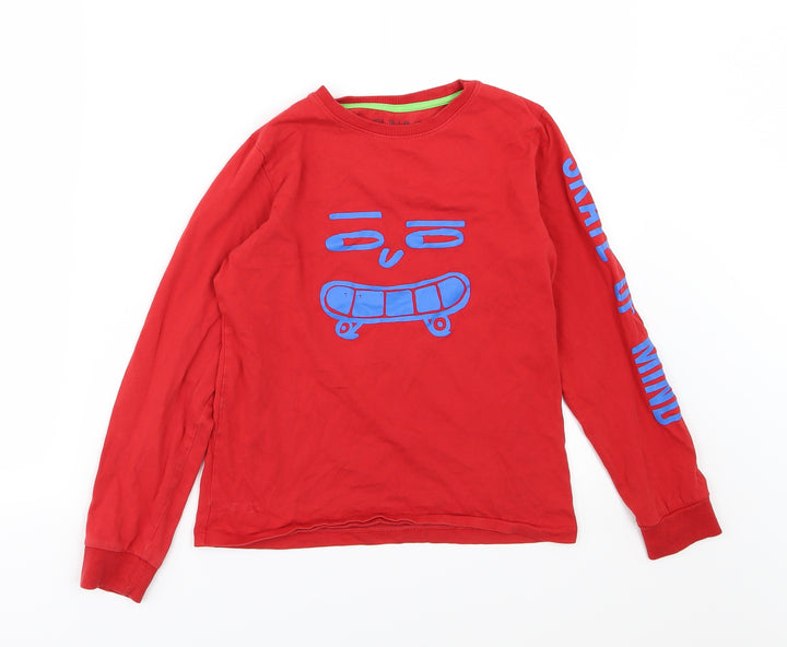 NEXT Boys Red Jersey Basic T-Shirt Size 11 Years - Skate