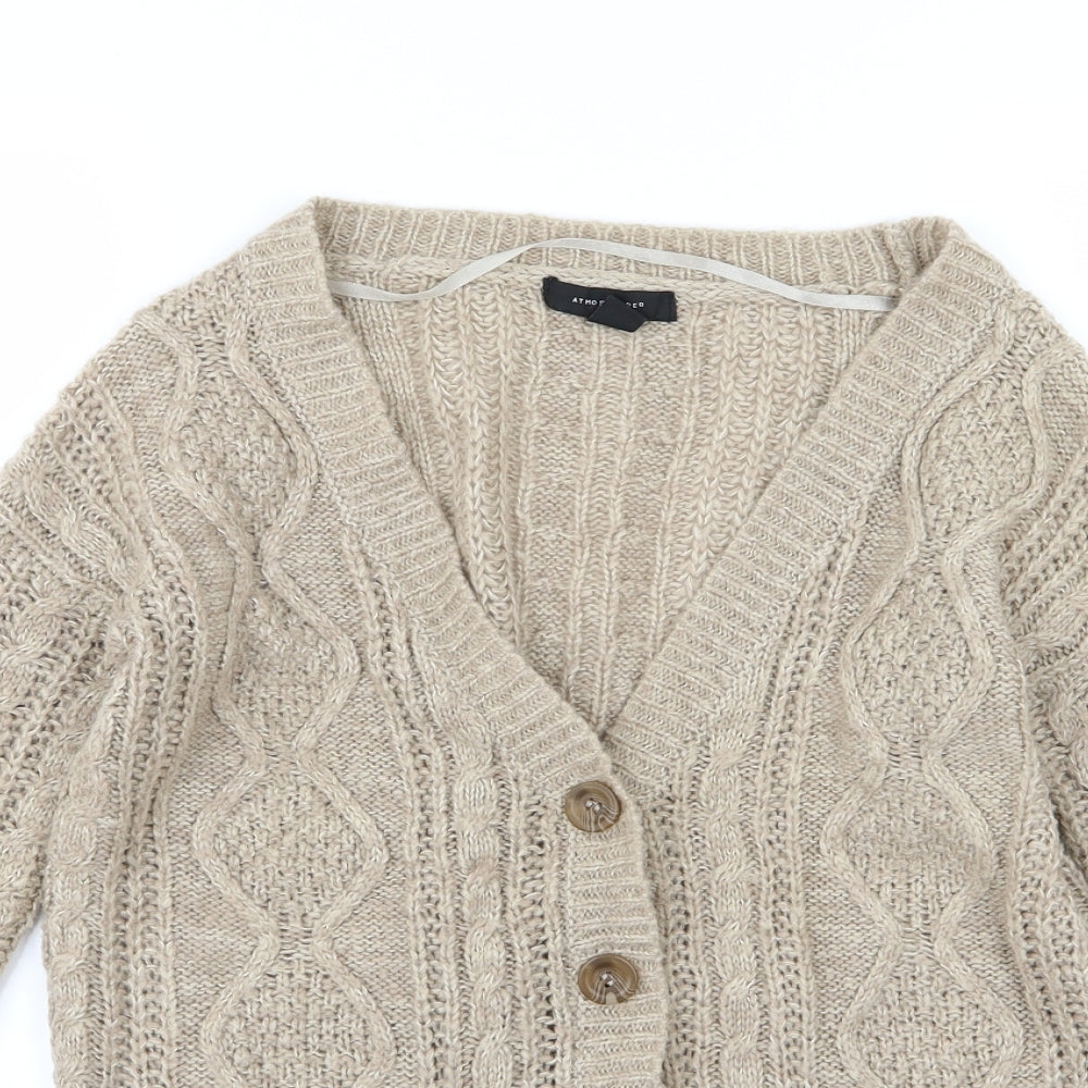 Atmosphere Womens Brown  Knit Cardigan Jumper Size 6