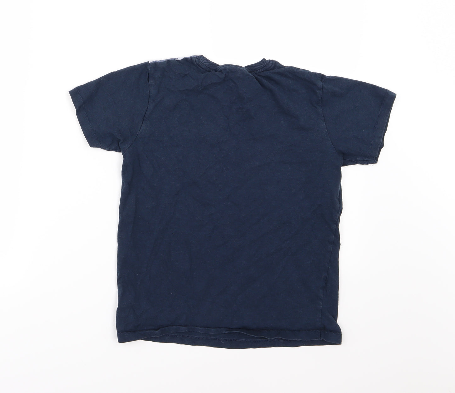NEXT Boys Blue Striped Jersey Basic T-Shirt Size 10 Years