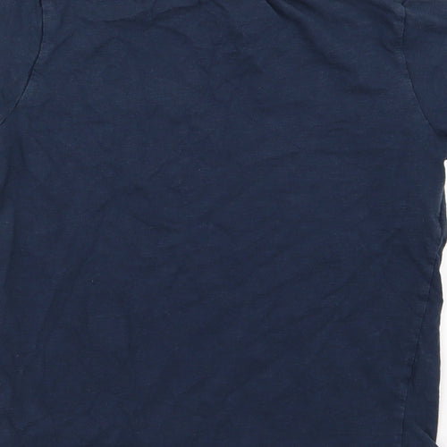 NEXT Boys Blue Striped Jersey Basic T-Shirt Size 10 Years