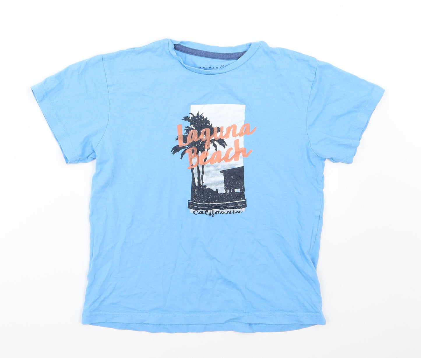 Primark Boys Blue  Jersey Basic T-Shirt Size 11-12 Years  - Laguna Beach