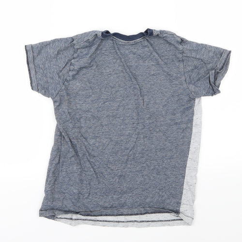 NEXT Boys Blue Striped Jersey Basic T-Shirt Size 10 Years